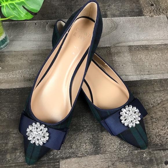 crown & ivy Shoes | Crown Ivy New Addison Pointed Flats Jewel Sz 8m | Poshmark